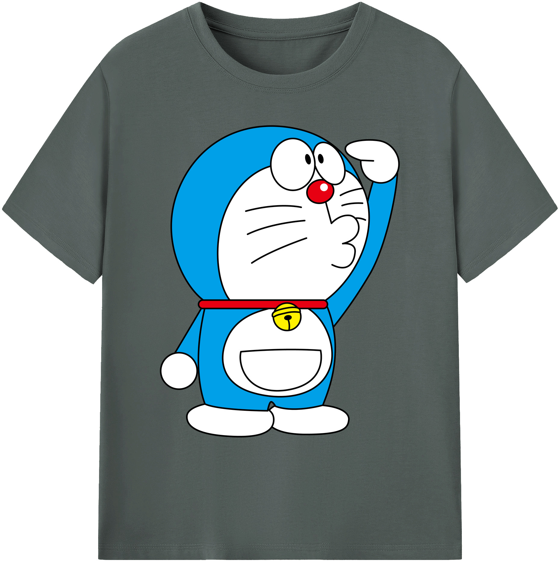 （画像用） ドラえもん Doraemon 綿100％ メンズ半袖Tシャツ｜肌触りやわらか＆通気性